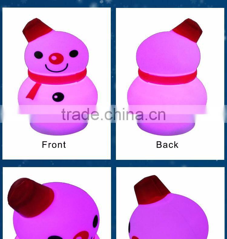 christmas gift battery powered led color changing table lamp