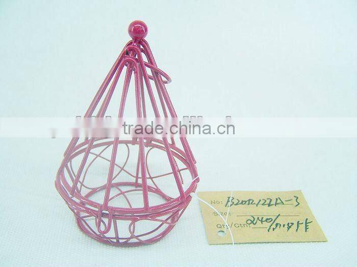 Wire Chocolate gif packaging box with round bottom for Christmas decor