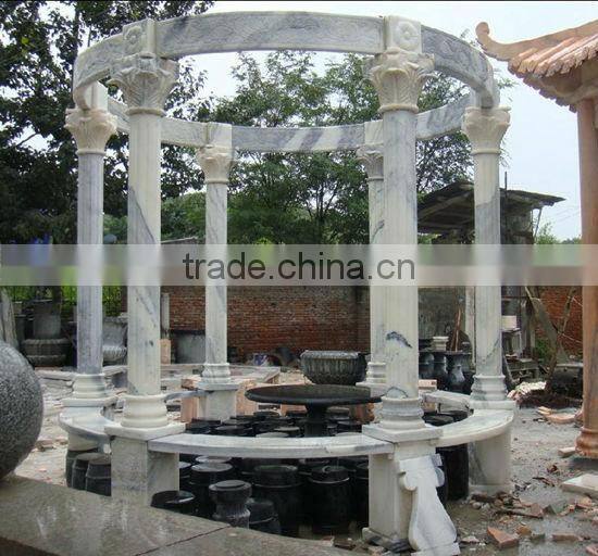Marble stone garden gazebo