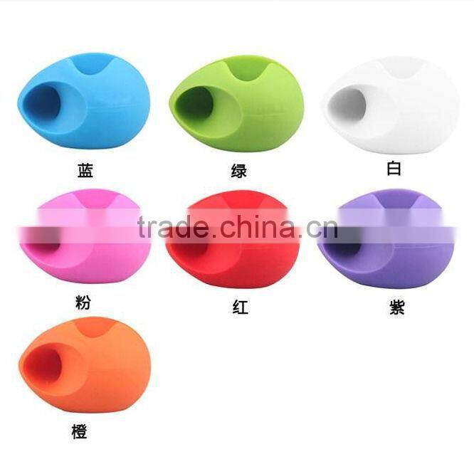 Cute silicone egg sound amplifier or speaker