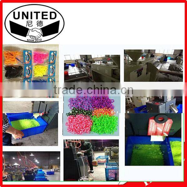 creative kids gift eco-friendly rubber DIY loom bracelet