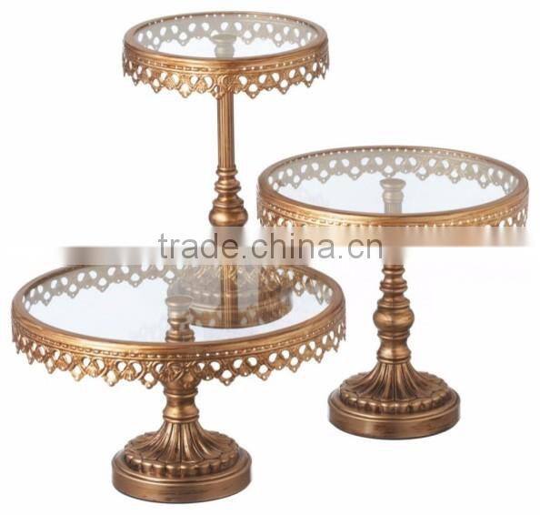 aluminium 3 tier metal cake stand