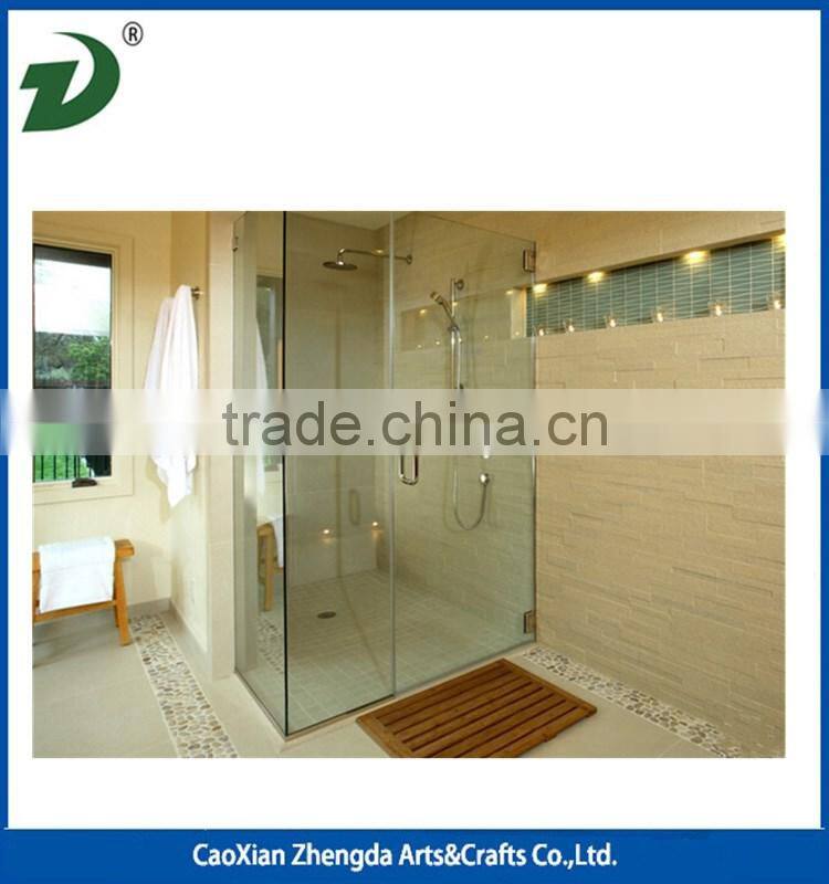 Fancy bamboo / wooden bath mat / shower floor / shoe tray