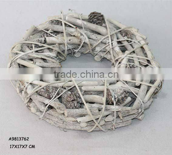 twig christmas candle stand