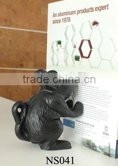 antique brown cast iron reading holder bookend decoration for house and school