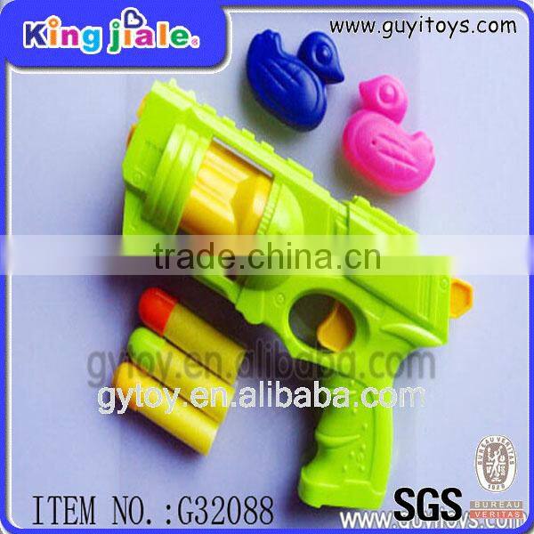 Popular safe material easy handle toy shooting gun