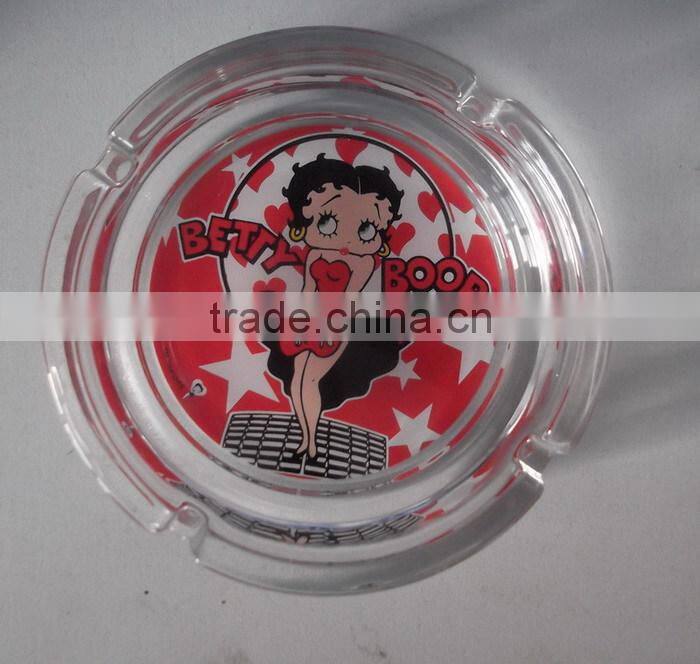 Cigar Accessory Clear Glass Ashtray For Promotional Gifts