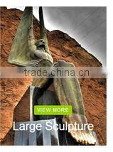 High quality garden decor lifesize antique brass horse statue