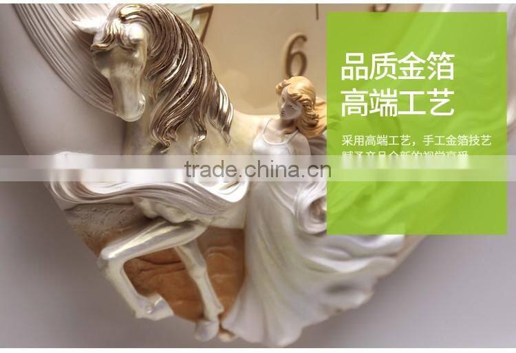 M21A Momoda Living room Creative modern hanging fancy elegant3D flower wall clock Quiet quiet quartz decoration large wall clock