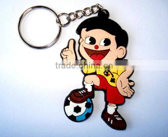 Custom pvc 3D rubber name keychain