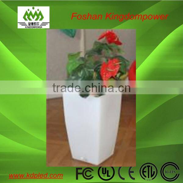 Garden decoration square LED plastic magic flowerpot/led planter