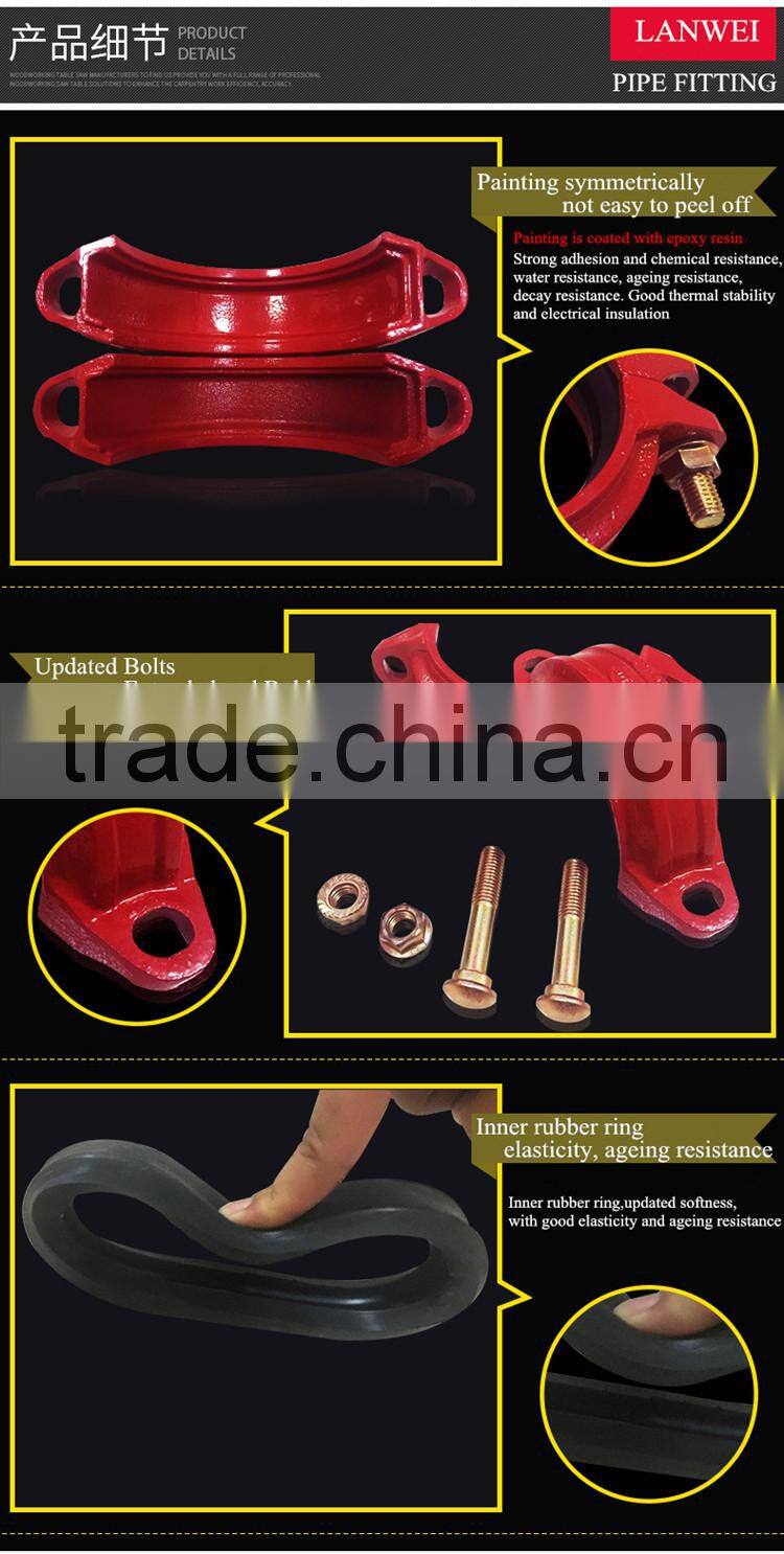 Fire Fighting Ductile Iron Grooved Cap Pipe Fittings