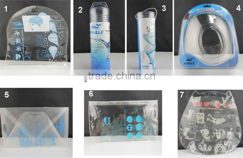 Custom multi printed silicone cartoon swimming cap for kids