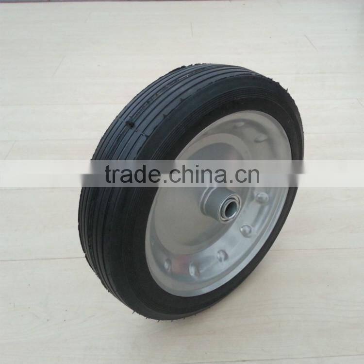 metal rim solid powder wheels for trolley