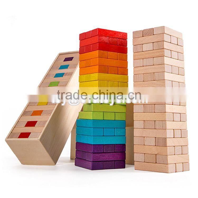 Mini intelligent wooden baby building blocks best design creativity toy wooden baby building blocks W13D143