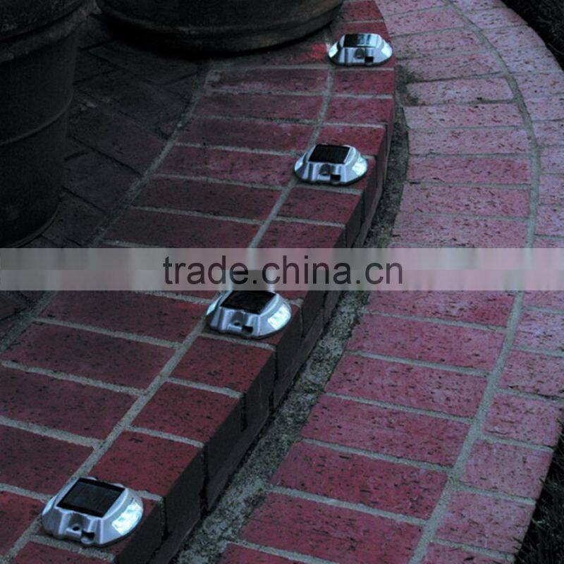 Outdoor Waterproof LED SOLAR Power Path Deck Stud Garden Road Dock Yard Lights