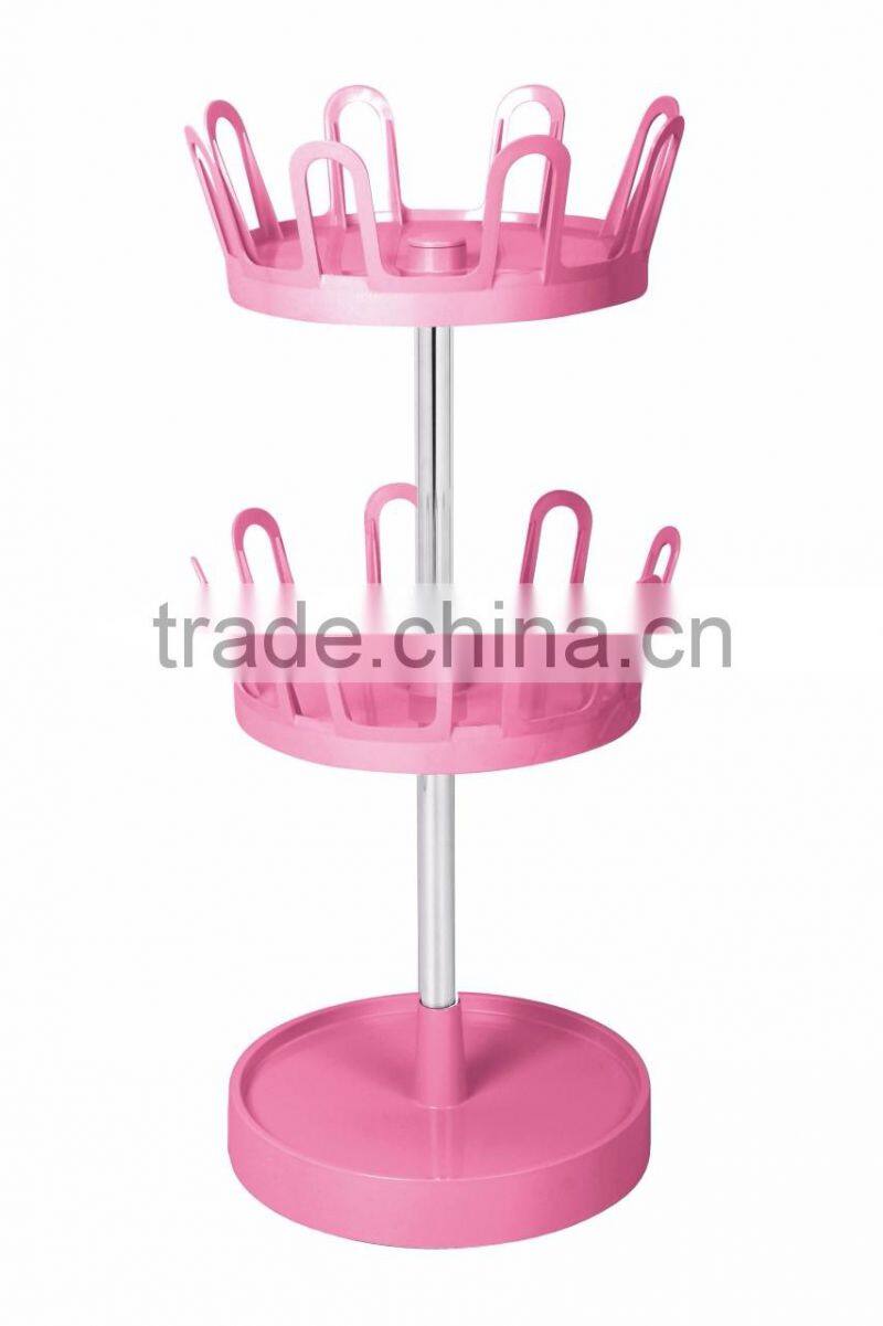 3-tier shoe stand, simple swivel ABS slippers rack, slippers display