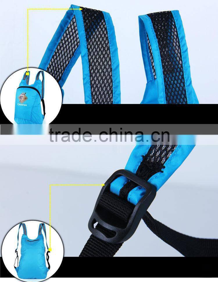 2015 new design manufactory direct foldable backpack,travel backpack bag,soft backpack