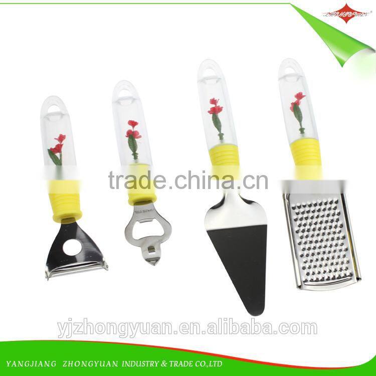 ZY-A20272 stainless steel potato apple peeler with hollow plastic handle