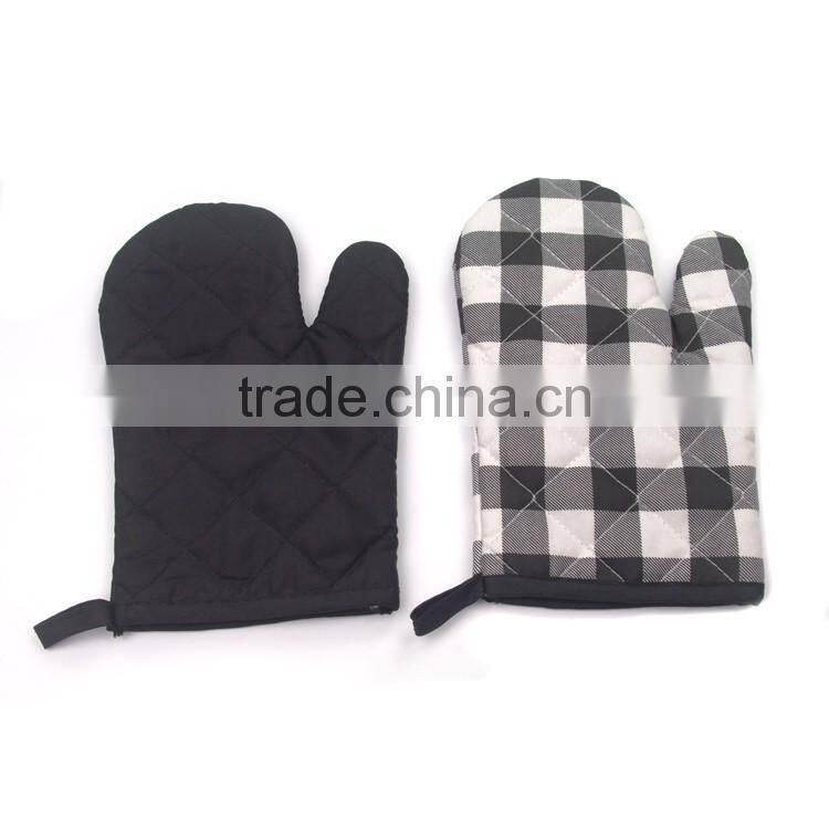 Cotton material bbq nomex oven gloves for kitchen cooking