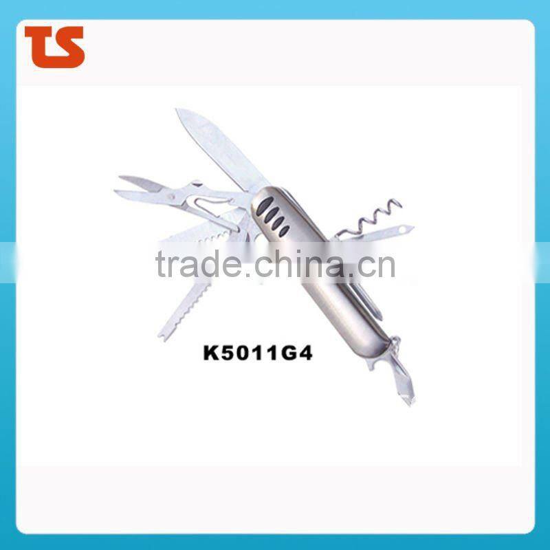 2014 new "STOCK" New design multi knife pocket knife multi function LED knife K5011G2