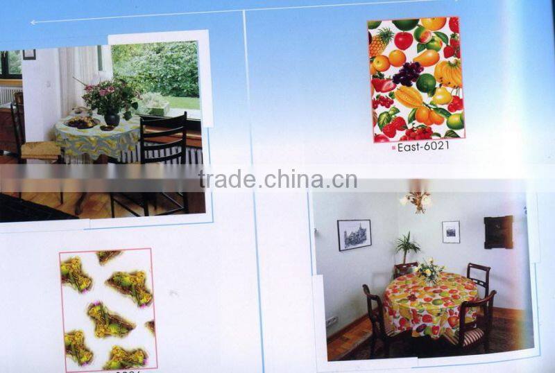 2016 NEW Style Designed HOT SELL Fashion Printed PVC table cover cloth