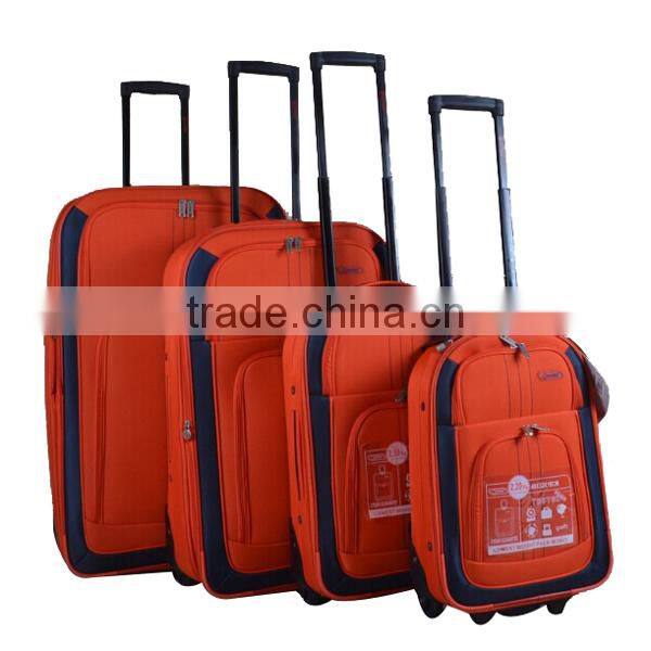 Pressional stock luggage trolley bag supplier from china