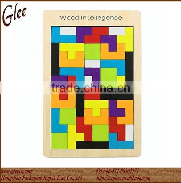 Educational cube puzzle tetris set for kids