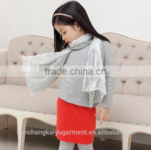 Children's wear children T-shirt Girl White Polo Shirt spring autumn winter money boy baby cotton long sleeved T-shirt