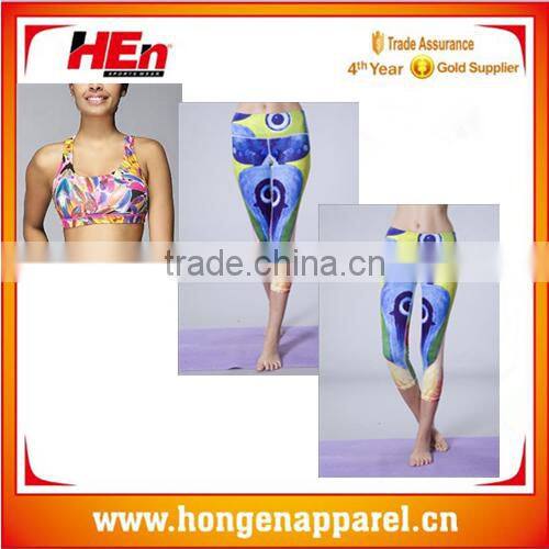HongEn Apparel custom desgin yoga pants sport bar yoga sets with high quality