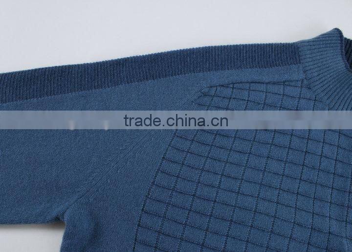 men pullover sweater with 1/4 zipper ,blue long sleeve wool sweater pullover,merino wool sweater