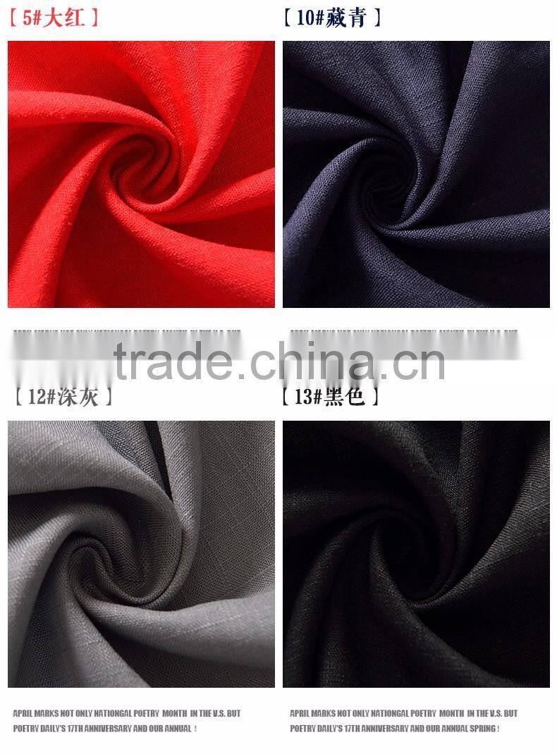 high quality 100% pure linen yarn dyed textile