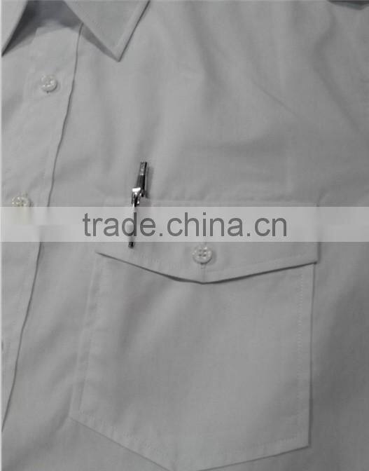 Man air line Pilot Uniform Shirt White Pilot Shirt Short Sleeve Pilot Shirts