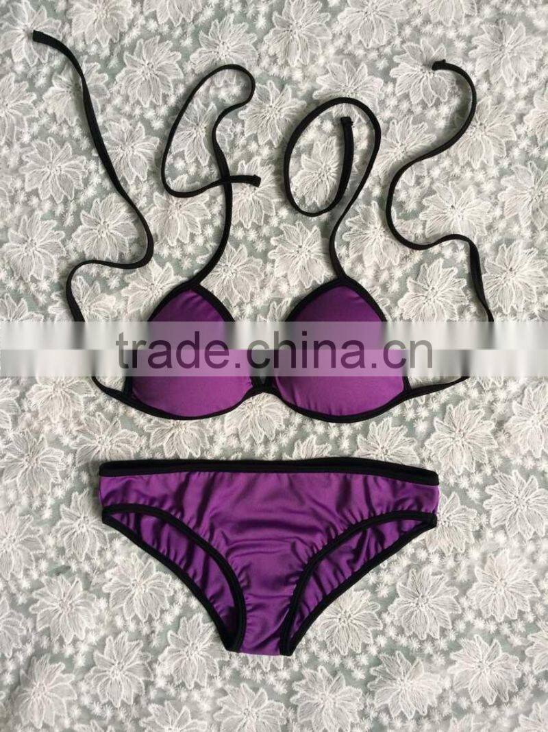 2017 new design custom swimwear packaging xxx hot sex bikini women beachwear