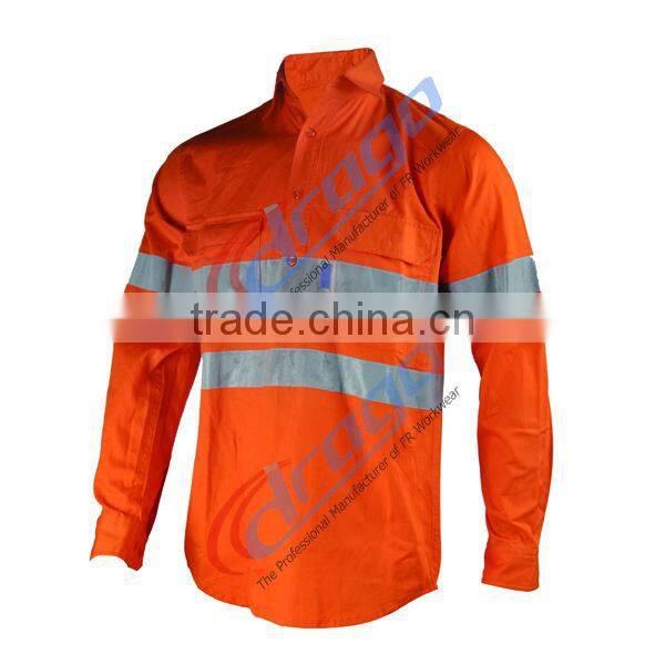 cotton FR insect repellent clothing with reflective tapes