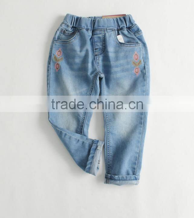 wholesale kids embroidered denim pants of 2-7 years jeans pants kids to china