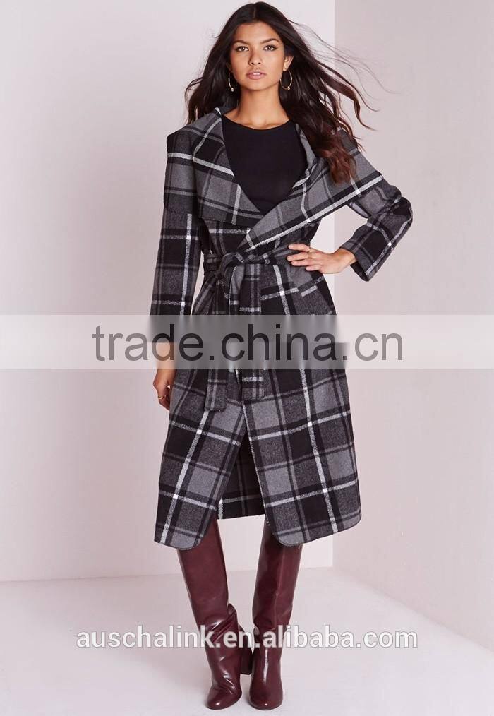 ladies fancy printed longline waterfall winter coats