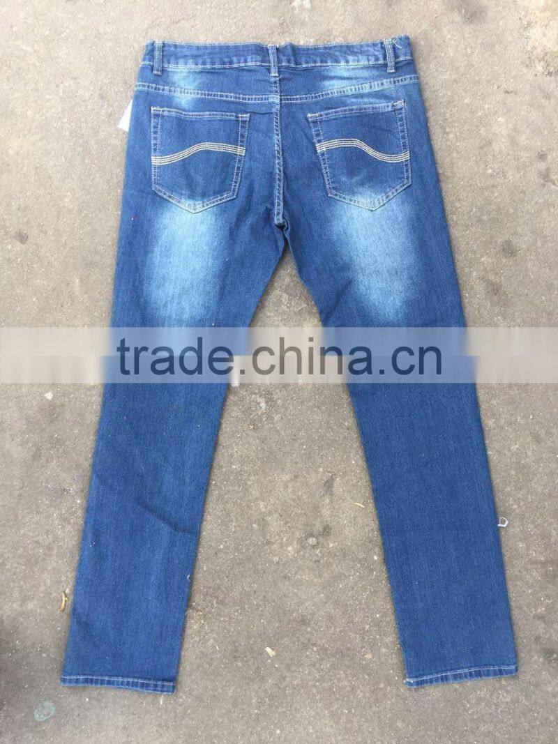 GZY New Style Simple South America Price Of Denim Jeans In Bulk 2017