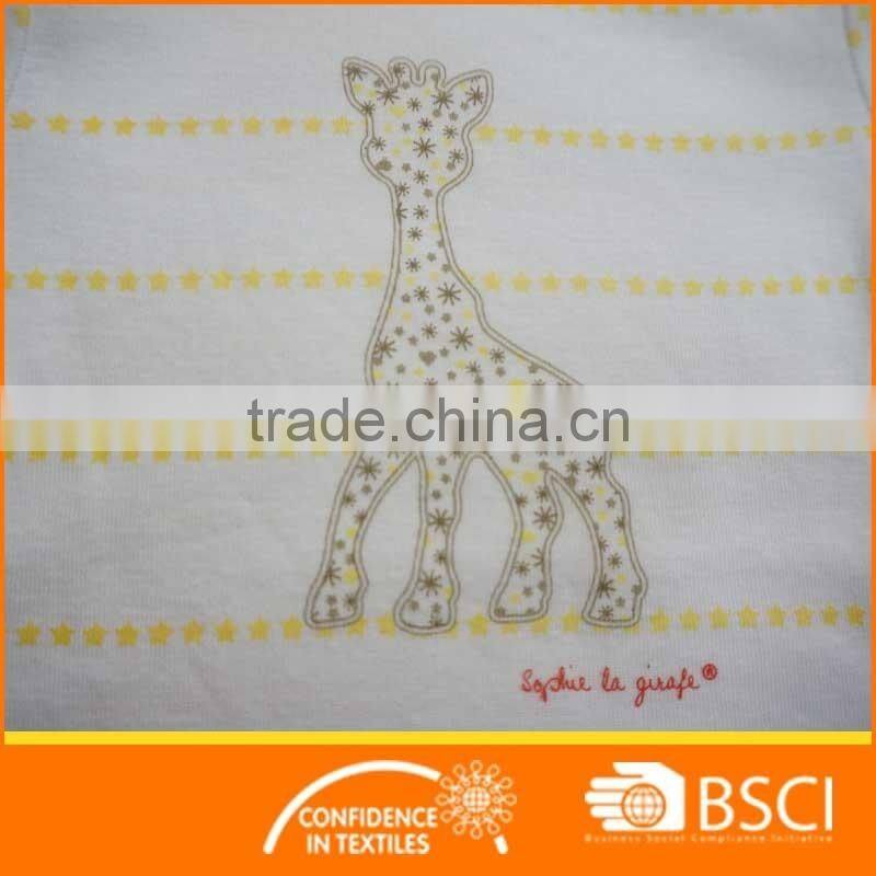 New Fashion Striped Cartoon Long Sleeved Soft Baby Cotton Romper