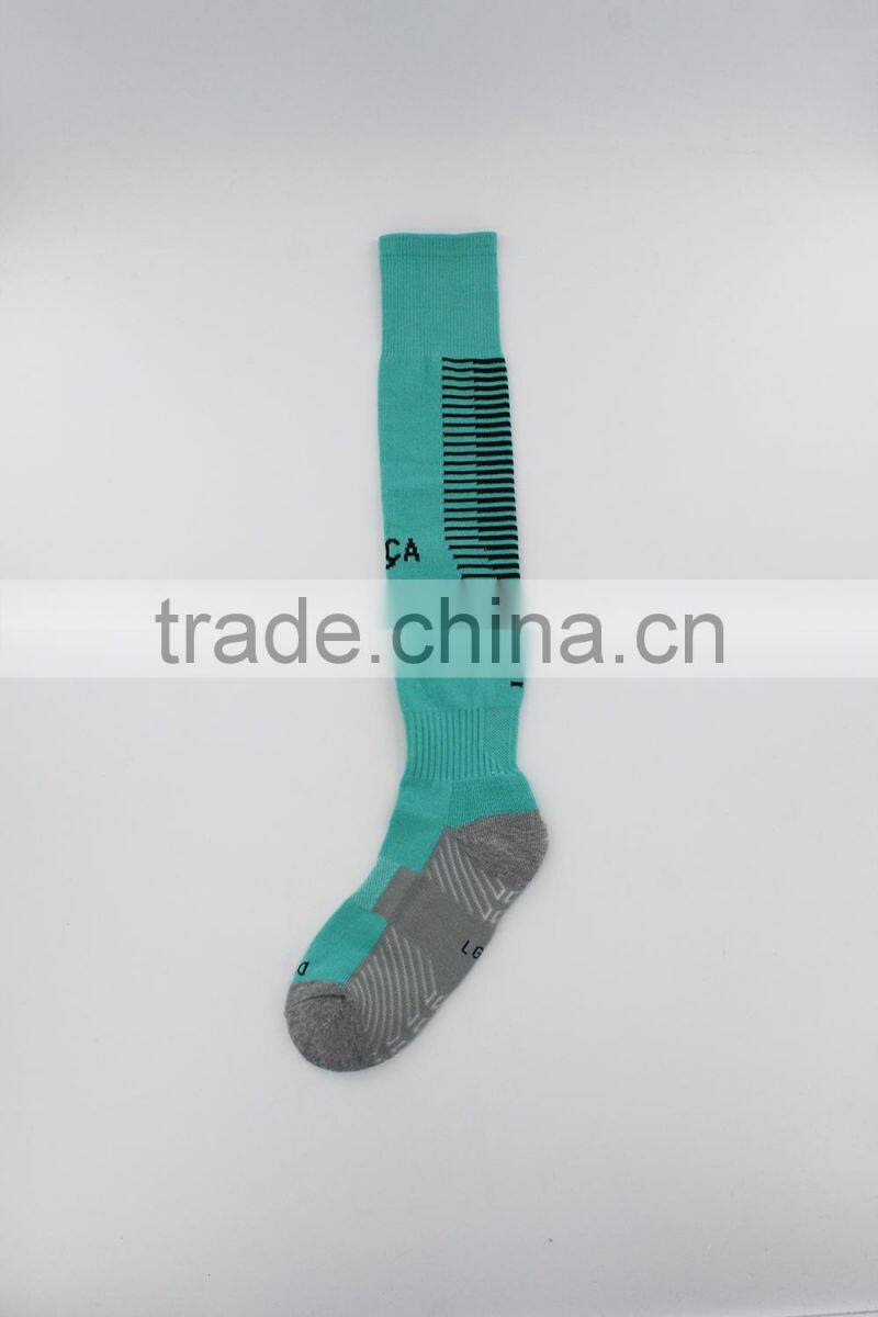Compression soccer football knee high socks men