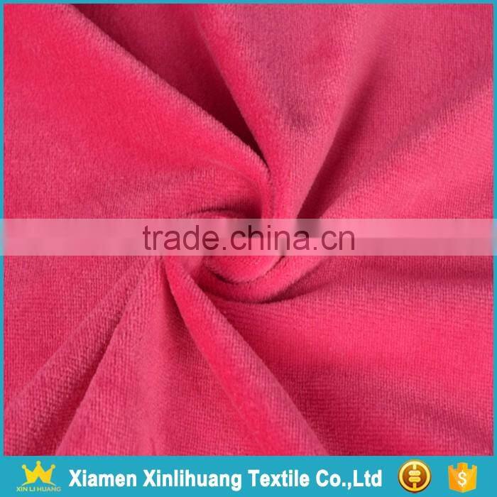 Widely Used 100% Polyester Shiny Velvet Knit Fabric for Clothing