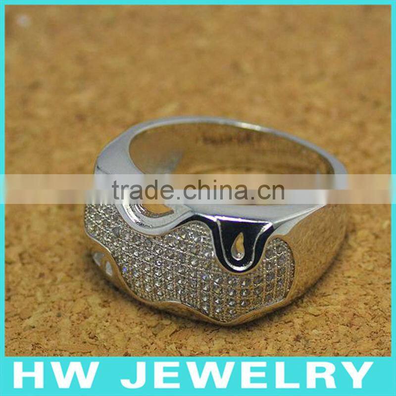 Top Quality Big Finger Cz Copper Rings