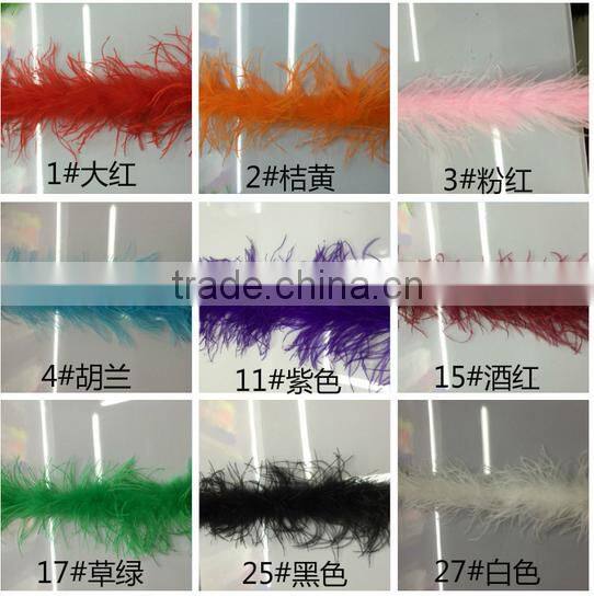 Wholesale top quality manufacturers multicolor decotation ostrich and turkey wool top