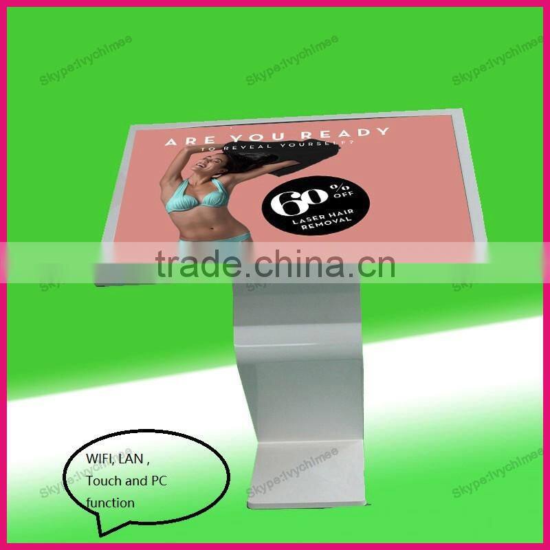 47 Inch interactive displays wireless wifi, Android Touch Screen Digital Signage, 1080P Digital commercial kiosk advertising