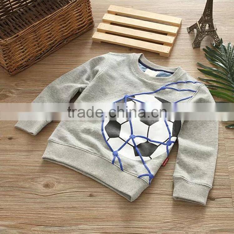 Kids Football Sweatshirt Custom Logo Boys Fleece Hoodies 100% Cotton Jacket