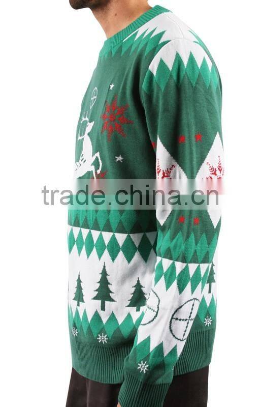 China apparel clothing unisex mens christmas sweater wholesaler