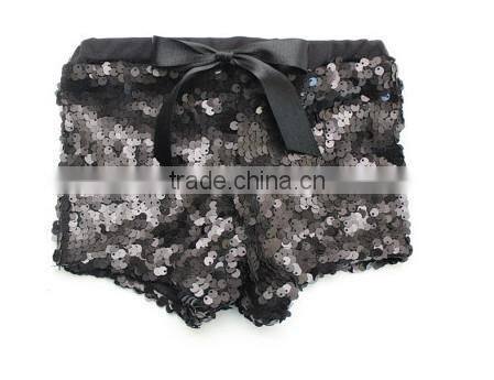Gold sequins baby shorts childrens boutique clothing girls shorts china wholesale