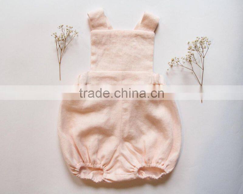 Wholesale Toddler Plain Color Bodysuit Baby Girls Sleeveless Romper Baby Boutique Clothes