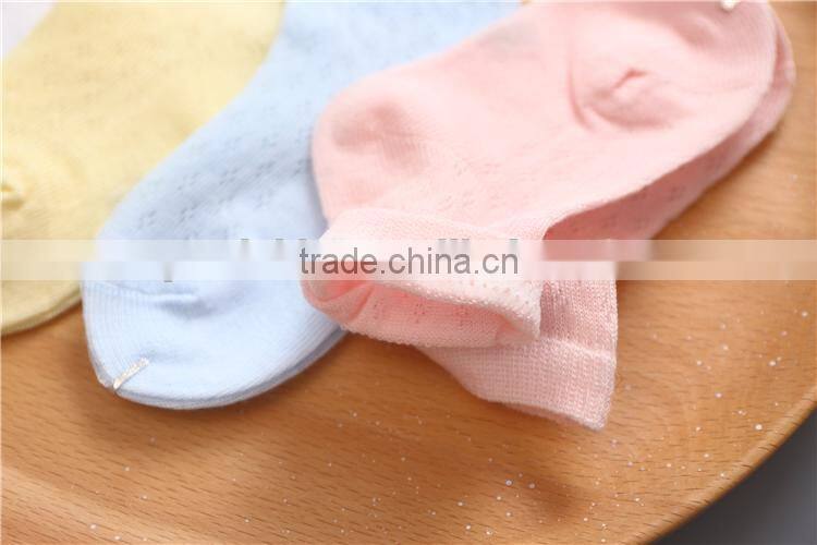 Summer thin section baby socks cotton 0-24 months newborn baby wear