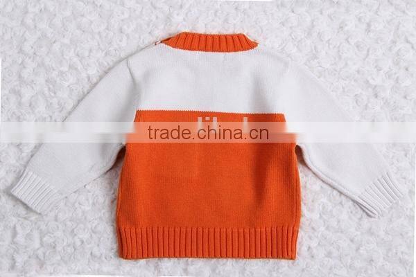 Dinosaur design baby pullover modern patchwork knitting sweater